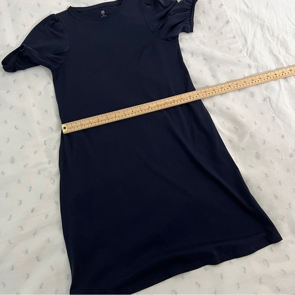 Uniqlo Girls Smooth Cotton Jersey Dress - Navy, Size 150/Adult Small - Picture 8 of 16
